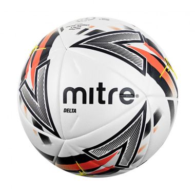 Mitre Delta One Football White / Black / Dark Orange