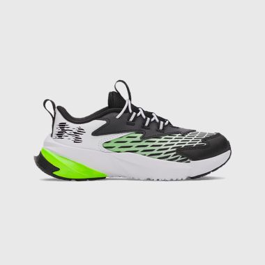 Under Armour Kids&#039; UA Scramjet 7 Junior Running Shoes White / Hyper Green / Black - AW25