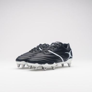 Gilbert Men&#039;s Sidestep X20 8S Power Rugby Boots Black / White