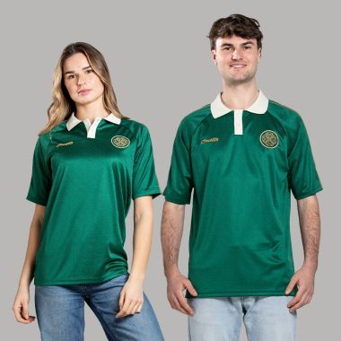 O’Neills Éireann Short Sleeve Retro Jersey Bottle / Gold / White