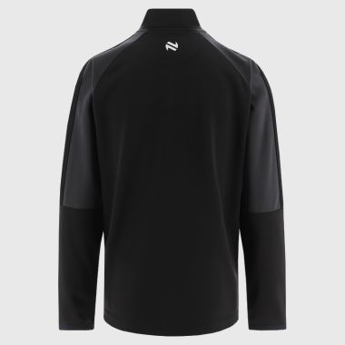 O&#039;Neills Cliftonville FC Kids&#039; Acer Brushed Half Zip Top Black / Dark Grey / White