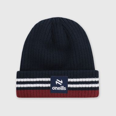 O&#039;Neills Galway GAA Align Beanie Hat Marine / Maroon / White