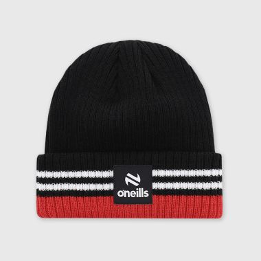 O&#039;Neills Tyrone GAA Align Beanie Hat Black / White / Red