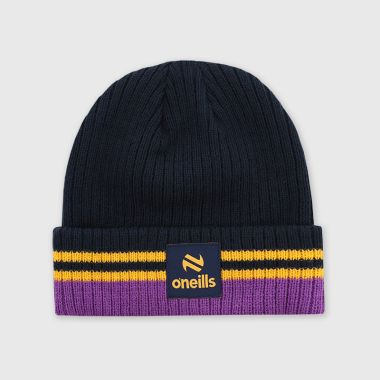 O&#039;Neills Wexford GAA Align Beanie Hat Marine / Amber / Purple