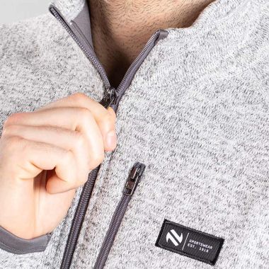 O'Neills Men's Santiago Full Zip Fleece Top Grey