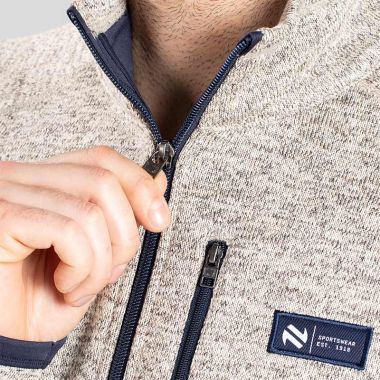 O'Neills Men's Santiago Full Zip Fleece Top Beige