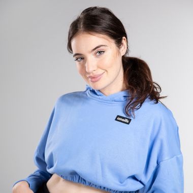 Women&#039;s Avelina Cropped Hooded Top Blue