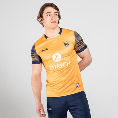 Wexford GAA Hurling Player Fit Short Sleeve Training Top Orange / Marine