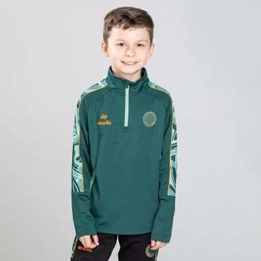 O'Neills Kids' Elan Éire Half Zip Top Bottle / Orange