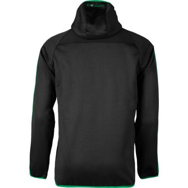 Kids&#039; Aston Embossed Fleece Full Zip Hooded Jacket Black / Green