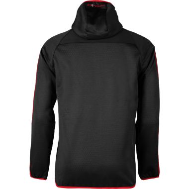 Kids&#039; Aston Embossed Fleece Full Zip Hooded Jacket Black / Red