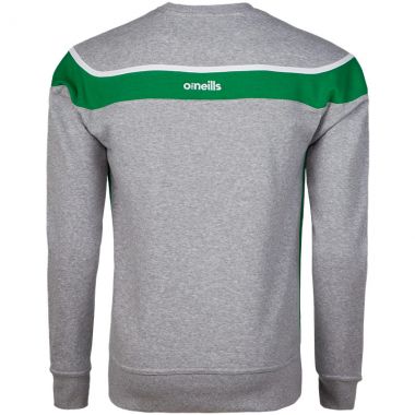 Men&#039;s Auckland Fleece Crew Neck Sweatshirt Grey / Green / White