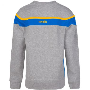 Kids&#039; Auckland Fleece Crew Neck Sweatshirt Grey / Royal / Amber