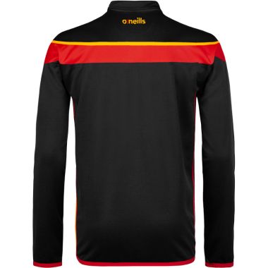 Men&#039;s Auckland Half Zip Top Black / Red / Amber