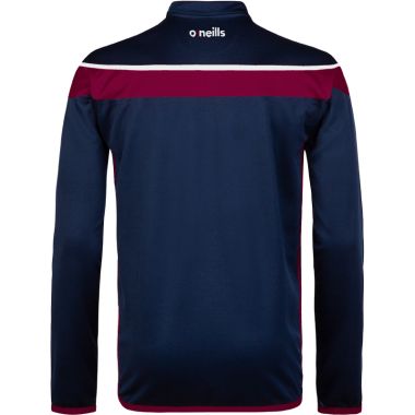 Men&#039;s Auckland Half Zip Top Marine / Maroon / White