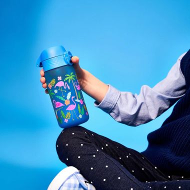 Ion8 Leak Proof Water Bottle 350ml Flamingos