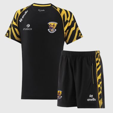 O'Neills Wexford GAA Kids' Electro T-Shirt & Shorts Set Black