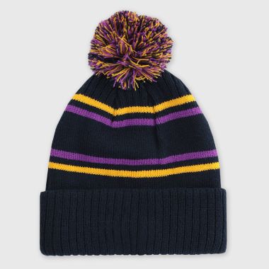 O&#039;Neills Kids&#039; Bluestack Bobble Hat Marine / Purple / Amber