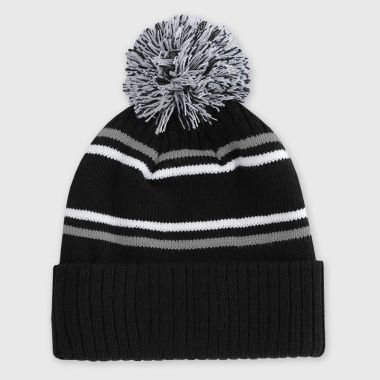 O&#039;Neills Bluestack Bobble Hat Black / Dark Grey / White
