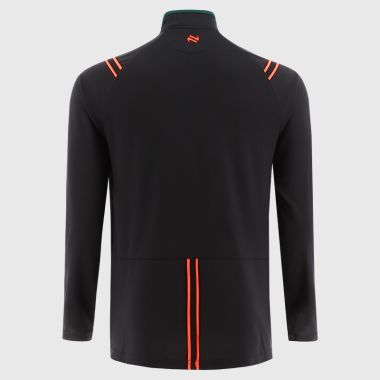 Cross and Passion College Kids' Brixton Brushed Half Zip Top Black / Bottle / Orange
