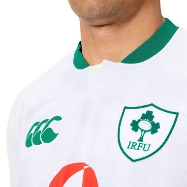 Canterbury Men&#039;s Ireland Rugby IRFU 2025/26 Alternative Pro Jersey Blanc De Blanc / Cadmium Green