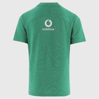Canterbury Kids' Ireland Rugby IRFU 2025/26 Elite Training T-Shirt Cadmium Green / Emerald Marl