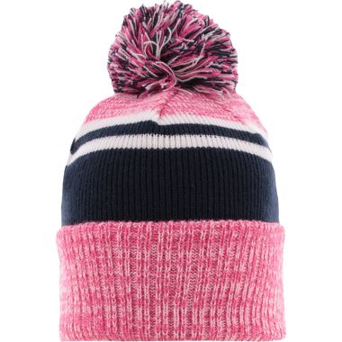 Canyon Bobble Hat Marine / Cotton Candy / White