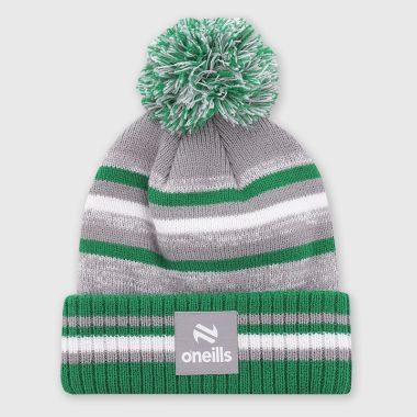 O&#039;Neills Ireland Premier Casey Bobble Hat Grey / Green / White