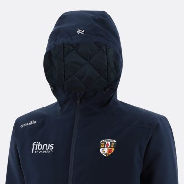O'Neills Antrim GAA Men's Catalyst Hooded Padded Jacket Marine
