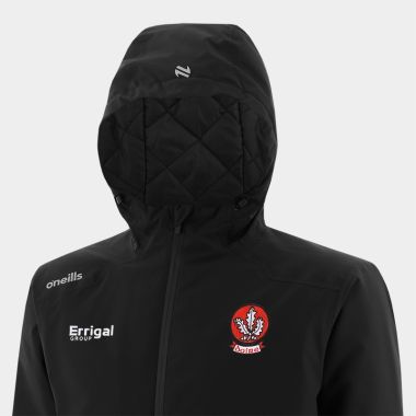 O'Neills Derry GAA Men's Catalyst Hooded Padded Jacket Black