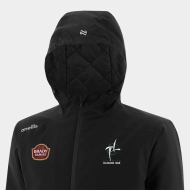 O'Neills Kildare GAA Men's Catalyst Hooded Padded Jacket Black