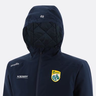 O'Neills Kerry GAA Men's Catalyst Hooded Padded Jacket Marine