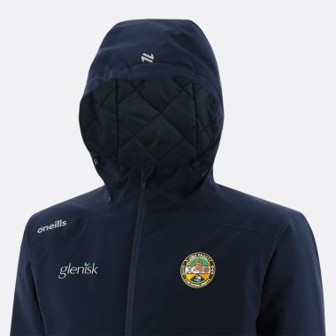 O'Neills Offaly GAA Men's Catalyst Hooded Padded Jacket Marine