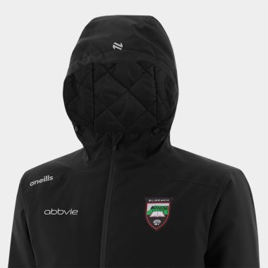 O'Neills Sligo GAA Men's Catalyst Hooded Padded Jacket Black
