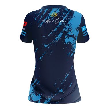 Cavan Camogie Women&#039;s Fit 2 Stripe Short Sleeve Training Top Jersey 2023