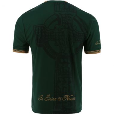 Celtic Cross Hooped Jersey Green / White