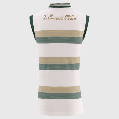 O&#039;Neills Kids&#039; Celtic Cross Hooped Vest White / Bottle / Gold