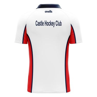 Castle Hockey Club Women&#039;s Fit Hockey Shirt (White Bsecur)