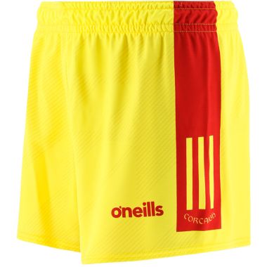 Cork GAA Training Shorts Yellow