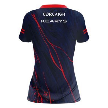 Cork Camogie Women&#039;s 2 Stripe Jersey Marine / Red 2023