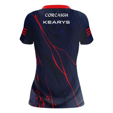Cork Camogie Women&#039;s Short Sleeve Training Top Marine / Red 2023