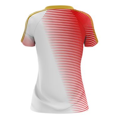 Cork Camogie Women&#039;s Fit Short Sleeve Training Top White / Red 2023