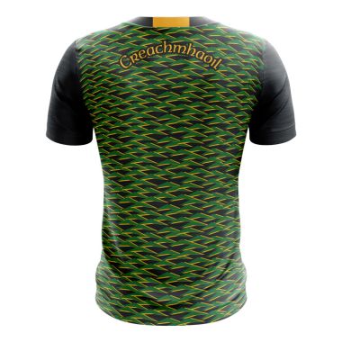 Craughwell GAA Women&#039;s Fit Short Sleeve Training Top (Navy/Green)