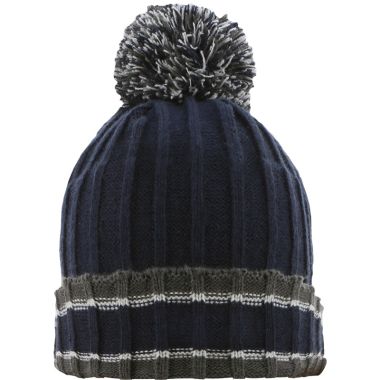Kids&#039; Darcy Bobble Hat Marine / Dark Grey / Silver