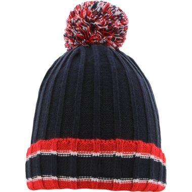 Kids&#039; Darcy Bobble Hat Marine / Red / White