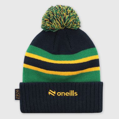 O&#039;Neills Discovery Hooped Bobble Hat Marine / Green / Amber