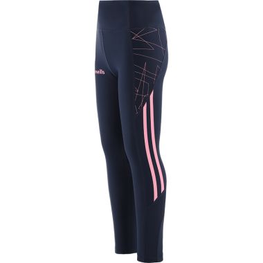 Kids&#039; Dolmen Full Length Leggings Marine / Pink / Purple