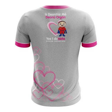 Donate4Daithi Kids&#039; Short Sleeve Training Top Grey