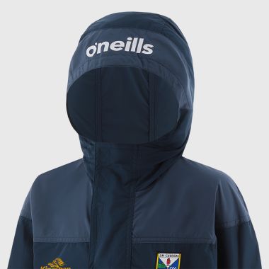 O&#039;Neills Cavan GAA Kids&#039; Drifter Half Zip Hooded Windbreaker Marine