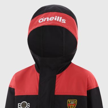 O&#039;Neills Down GAA Kids&#039; Drifter Half Zip Hooded Windbreaker Black / Red